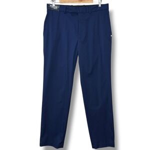 RLX Ralph Lauren Golf Mens Pants Navy Blue Flat Front Athletic Fit 32x32 Preppy